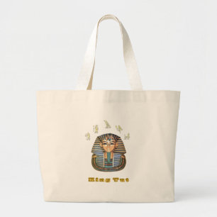 King Tut T-shirt Grote Tote Bag
