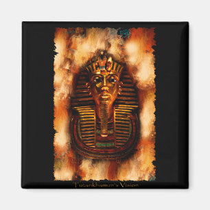 King TUTANKHAMEN Egyptian Art Magnet Magneet