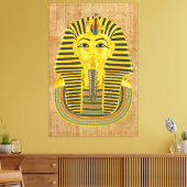 King Tutankhamun Canvas Afdruk (Insitu (Woonkamer))