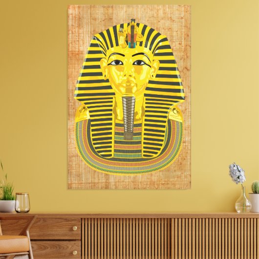 King Tutankhamun Canvas Afdruk (Insitu (Woonkamer))