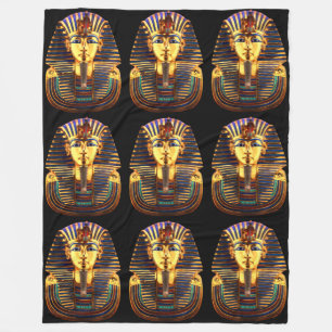 King Tutankhamun, gouden masker Fleece Deken
