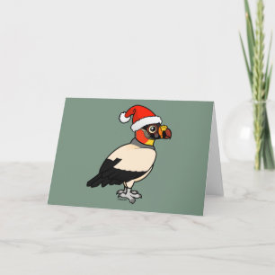King Vulture Santa Feestdagen Kaart