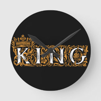 King Wall Clock Ronde Klok