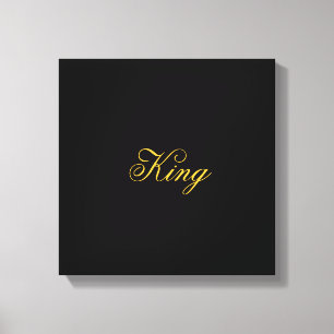 King Wrapped Canvas