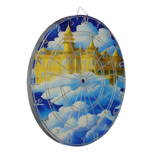 Kingdom Mansion Christelijk Dartboard Dartbord (Voorkant Links)