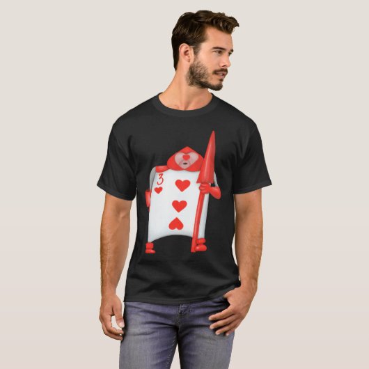 Kingdom O Magic Three Of Hearts T-shirt (Voorkant volledig)