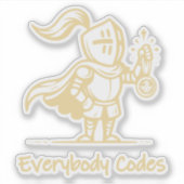 Kingdom of Algorithmia Custom-Cut Vinyl Sticker (Voorkant)