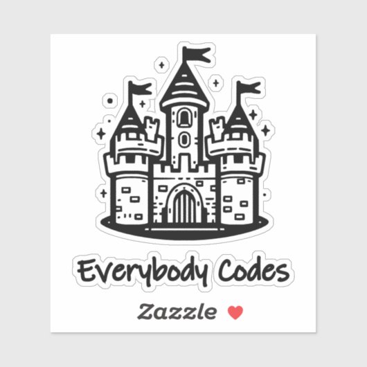 Kingdom of Algorithmia Custom-Cut Vinyl Sticker (Vel)