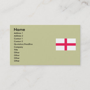 Kingdome of England (Koninkrijk Engeland) Map/Flag Visitekaartje