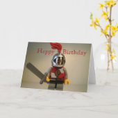 Kingdoms Lion Chevalier Minifig Bonne carte d'anni (Fleur jaune)