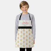 Kingerbrood Man Pattern-kerstbankteam Schort (Gedragen)