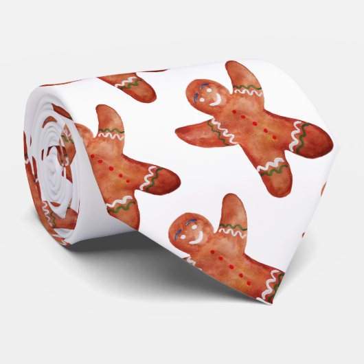 Kingerbrood Man Tekening Stropdas (Opgerold)