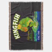Kingfish aspergetiket van 1930 deken (Voorkant Verticaal)