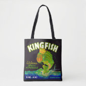 Kingfish aspergetiket van 1930 draagtas (Voorkant)