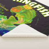 Kingfish aspergetiket van 1930 sherpa deken (3/4)