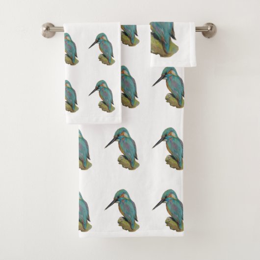 Kingfisher bad handdoek (Insitu)