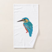 Kingfisher Bird Art (Serviette à main)