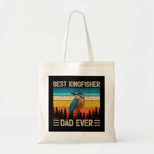 Kingfisher Bird  Best Kingfisher Dad Ever F Tote Bag (Voorkant)