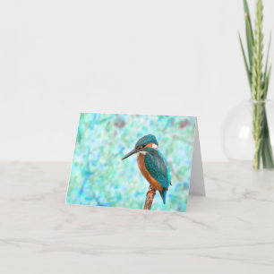 Kingfisher Bird Blue Abstrait