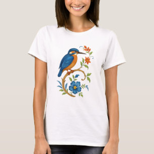Kingfisher bird Porcelaine T-shirt
