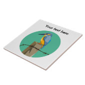 Kingfisher Bird Tegeltje (Zijkant)
