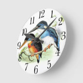  Kingfisher Bird Wildlife Animal Wall klok (Hoek)