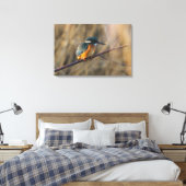 Kingfisher Canvas Afdruk (Insitu (Slaapkamer))