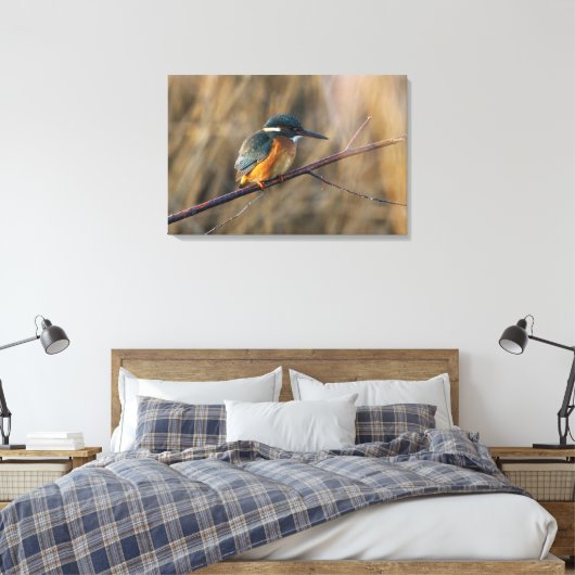 Kingfisher Canvas Afdruk (Insitu (Slaapkamer))