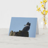 Kingfisher - Carte Art Cadre (Fleur jaune)