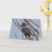 Kingfisher - Carte Art Cadre (Fleur jaune)
