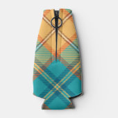 Kingfisher Crest over Tartan Bottle Cooler (Achterkant)