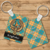 Kingfisher Crest over Tartan Sleutelhanger
