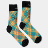 Kingfisher Crest over Tartan Socks Sokken (Rechts)