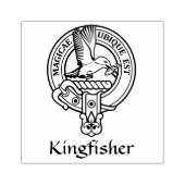 Kingfisher Crest Rubber Stamp Rubberstempel (Afrduk)