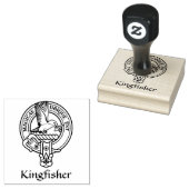 Kingfisher Crest Rubber Stamp Rubberstempel (Gestempeld)