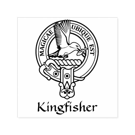 Kingfisher Crest Self-inking Stamp Zelfinktende Stempel (Design)