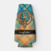 Kingfisher Crest sur Tartan Bottle Glacière (Devant)