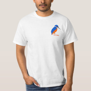 Kingfisher Design Gewoon naam toevoegen T-shirt