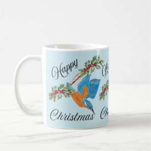 Kingfisher Diving Christmas Coffee Mok