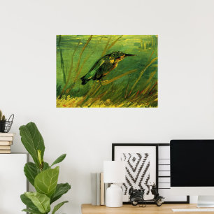 Kingfisher door Vincent van Gogh Poster