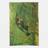Kingfisher door Vincent van Gogh Theedoek (Verticaal)