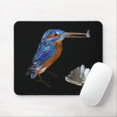 KINGFISHER, Electric Blue, Black Muismat (Met muis)