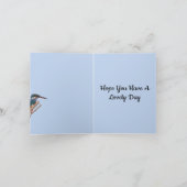 Kingfisher en Willow editable Father's Day Kaart (Binnen)