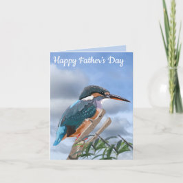 Kingfisher en Willow editable Father's Day Kaart