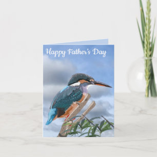 Kingfisher en Willow editable Father's Day Kaart