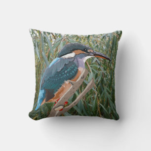 Kingfisher en Willow Linkerzijde Kussen