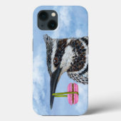 Kingfisher et macaron iPhone 13 coque (Verso)