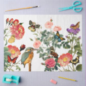  Kingfisher, Flowers Butterflies ontkoppeling Tissuepapier (Craft)