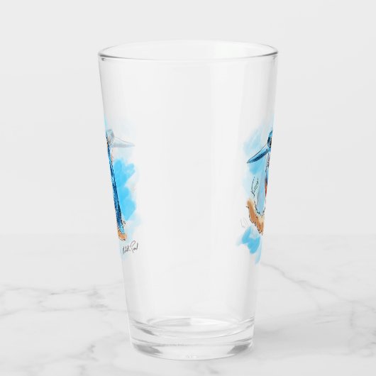 Kingfisher Glas (Rechts)