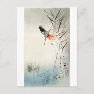 Kingfisher Hunting - Ohara Koson - kunst Briefkaart